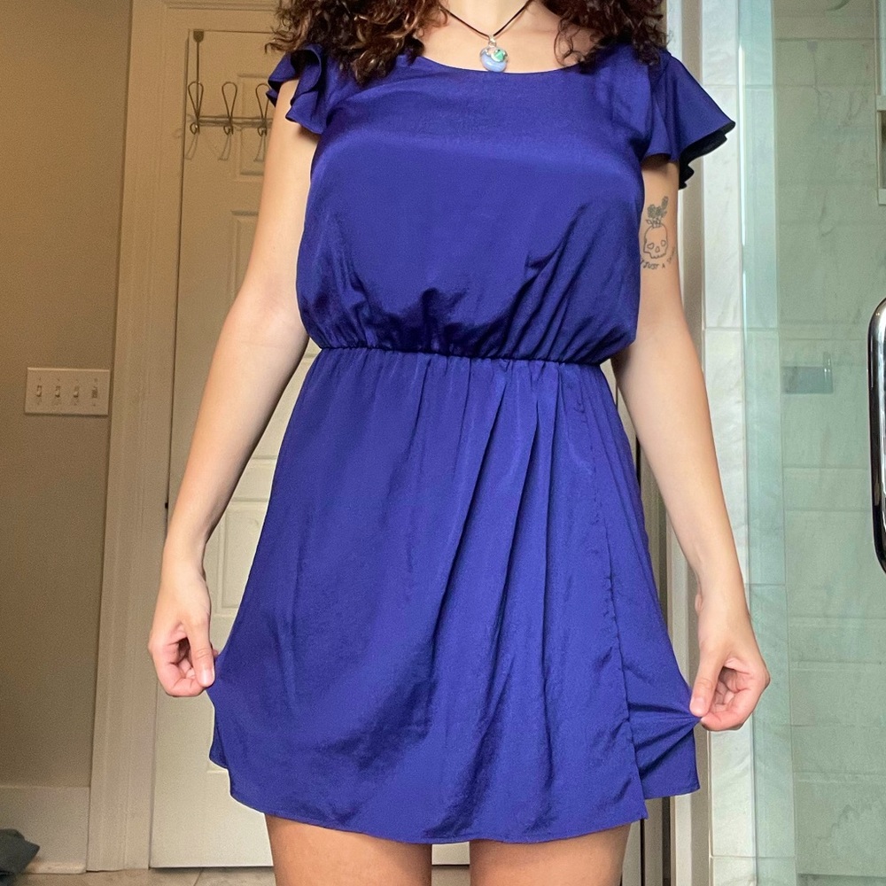 Aqua Dark Blue Dress Size Medium-Small💙